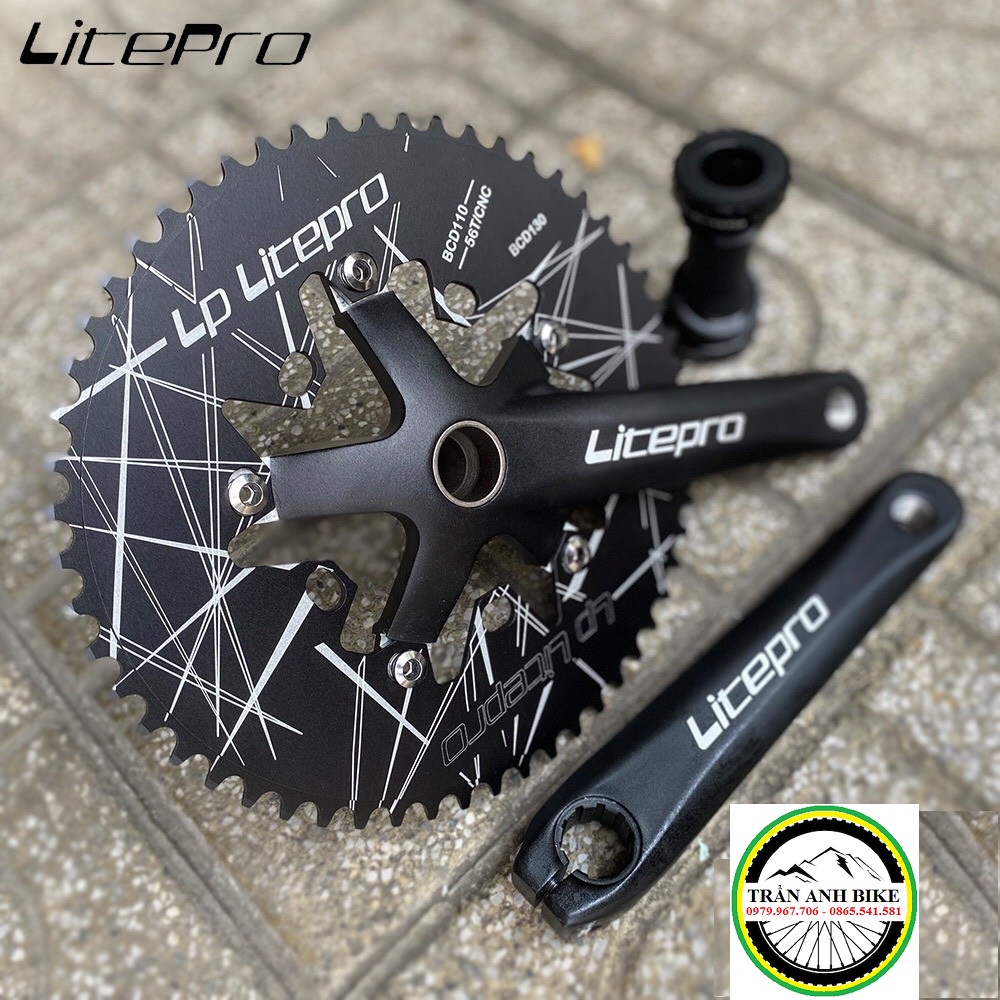 Đùi đĩa  rỗng xe đạp LITEPRO OVAL