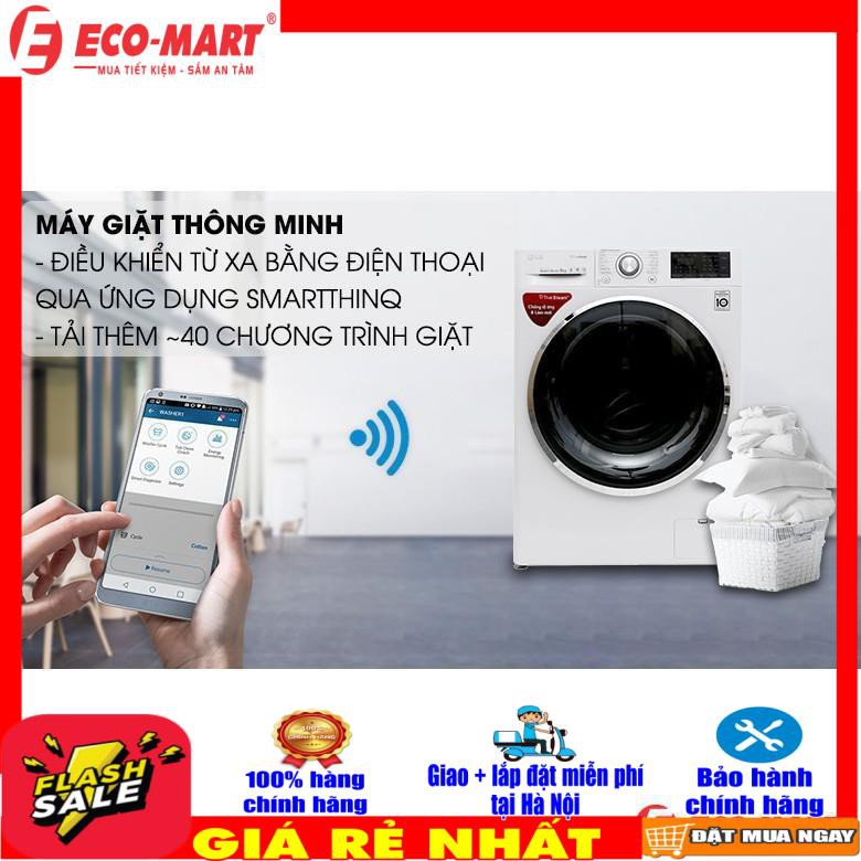 Máy giặt LG lồng ngang 9kg màu trắng FC1409S2W  (Vận chuyển và lắp đặt trực tiếp miễn phí khu vực TP Hà Nội)