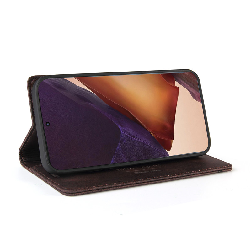 Bao Da Pu Màu Trơn Có Ngăn Đựng Thẻ Tiện Dụng Cho Samsung Galaxy Note 20 Ultra 10 Plus Lite 9 8 A32 A51 A71 5g 4g