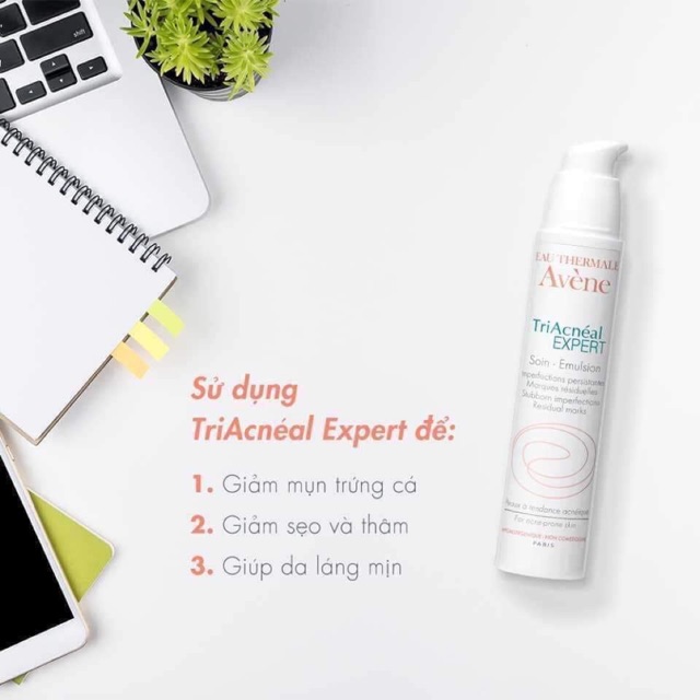 🇫🇷🇫🇷 AVENE TRIACNEAL EXPERT EMULSION KEM HỖ TRỢ ĐÁNH BAY MỤN, CHỐNG LÃO HOÁ, mờ THÂM MỤN