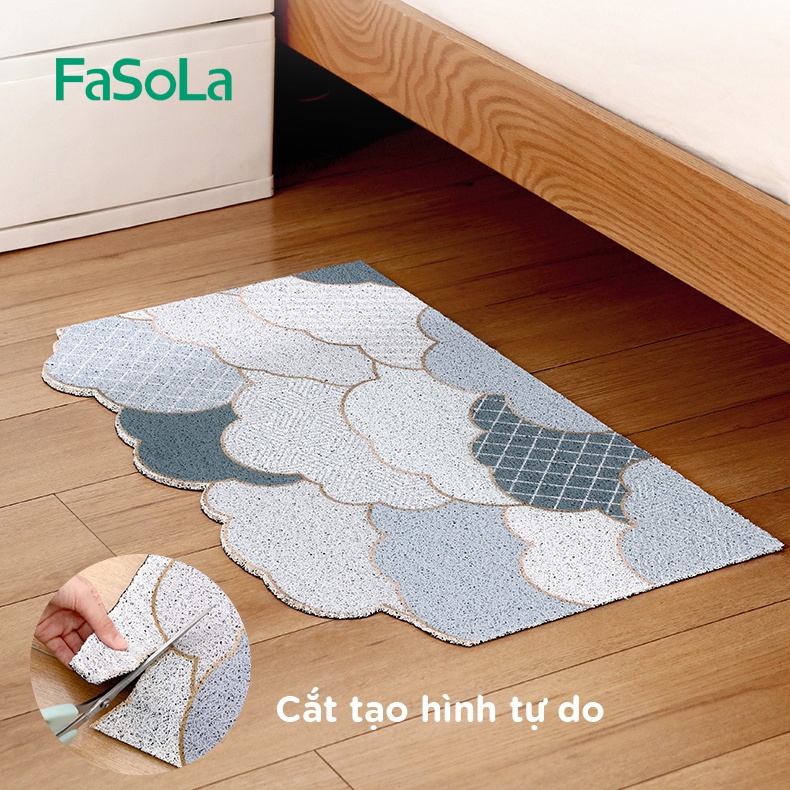 Tấm lót sàn hoa văn (hình hoa cúc/hình vân mây) khổ 60x90cm FASOLA FSLDZ-462