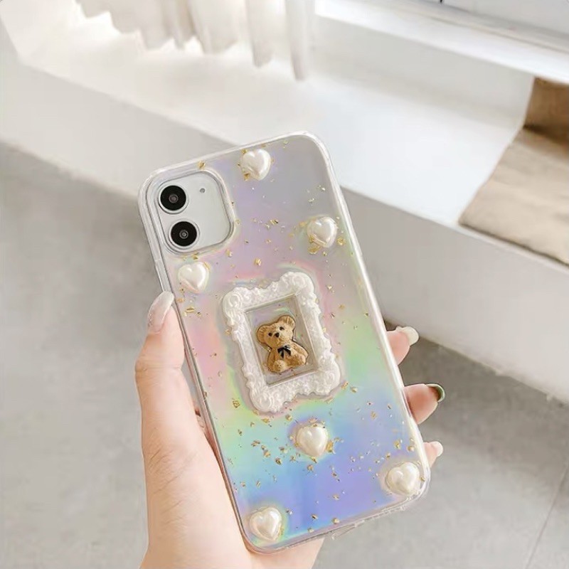 𝐂𝐨́ 𝐬𝐚̆̃𝐧 𝐜𝐡𝐨 𝐢𝐏𝐡𝐨𝐧𝐞 𝟏𝟑 Ốp lưng iphone hình gấu khung ảnh đáng yêu