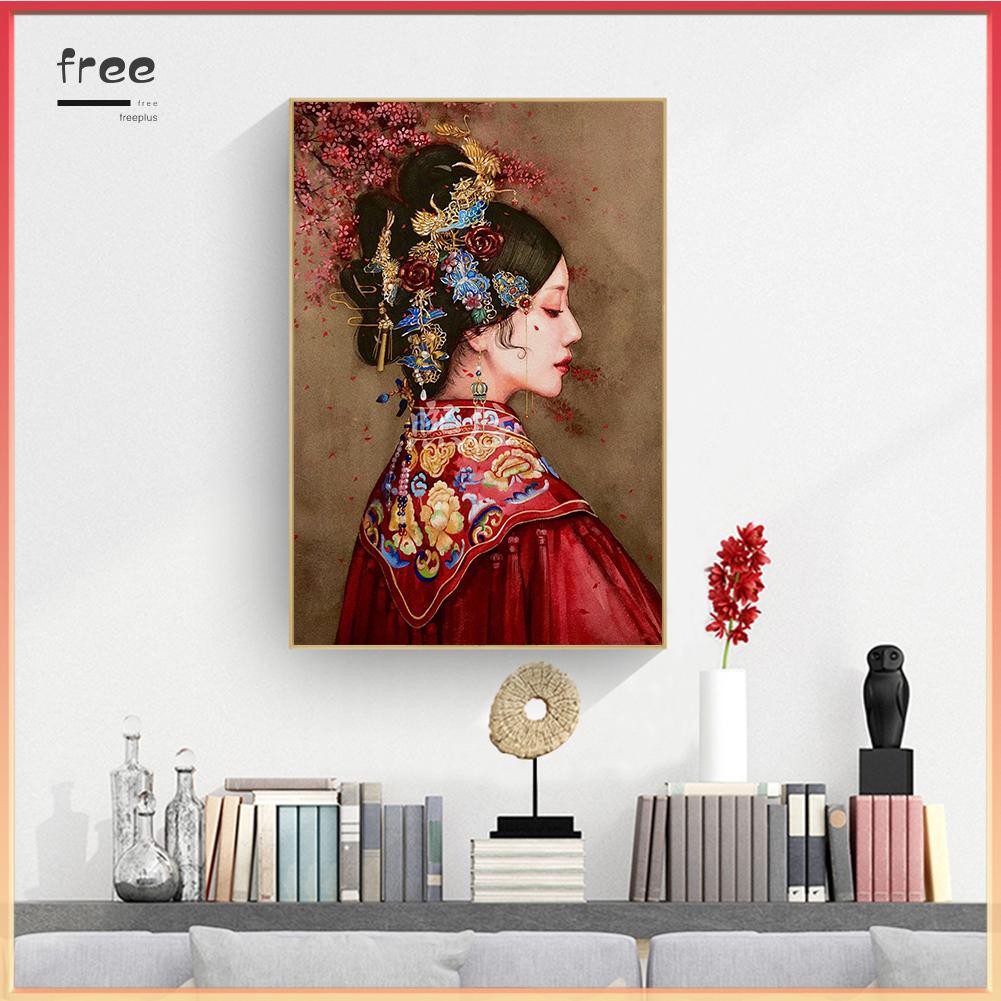 Bộ tranh đính đá 5D hình cô dâu tự hoàn thành