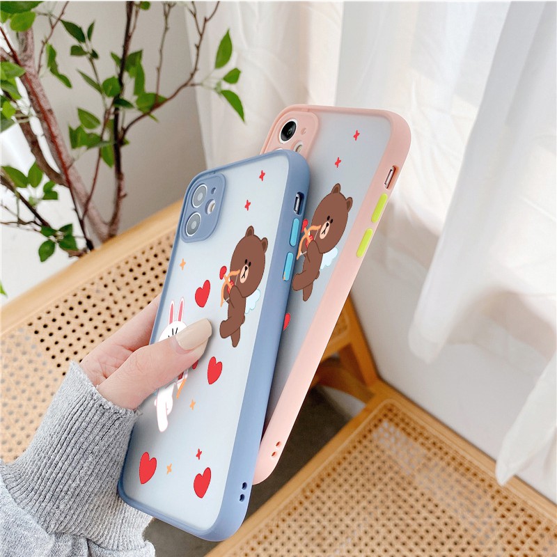 Ốp lưng Iphone rabit love viền màu iphone 6/6plus/6s/6s plus/ 7/ 7plus/ 8/ 8plus/x/xs/ xs max/ 11/ 11 promax/12 /12