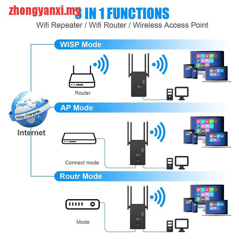 Bộ khuếch đại tín hiệu WiFi 1200M kèm ăng ten mở rộng chuyên dụng | WebRaoVat - webraovat.net.vn