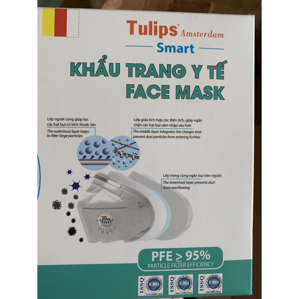 [Bán lẻ CHÍNH HÃNG 3DN95] Khẩu trang 3D N95 Lọc Bụi Siêu Mịn PM2.5 Có Van Thở, sử dụng được nhiều lần
