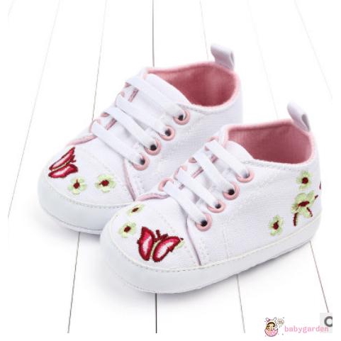 ღ♛ღNewborn Baby Girl Canvas Soft Sole  Anti-Slip  Sneakers Shoes 0-18M