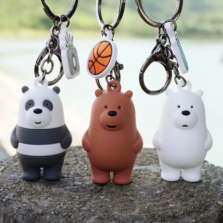 Móc khoá nhựa Chúng tôi đơn giản là Gấu We Bare Bears