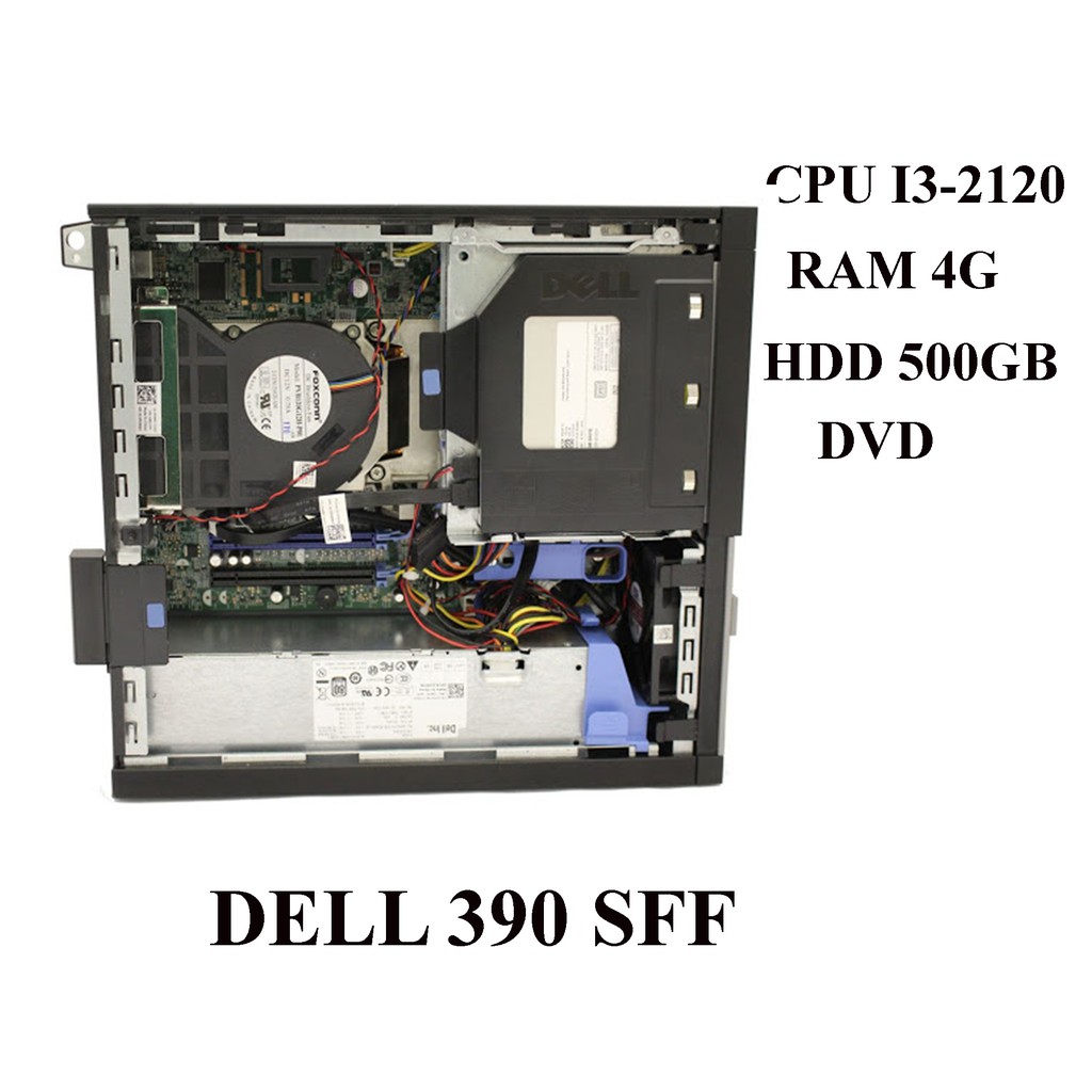 Máy tính đồng bộ Dell Optiplex 390 SFF văn phòng - Dell 390 G840,I3-2120,I5-2400