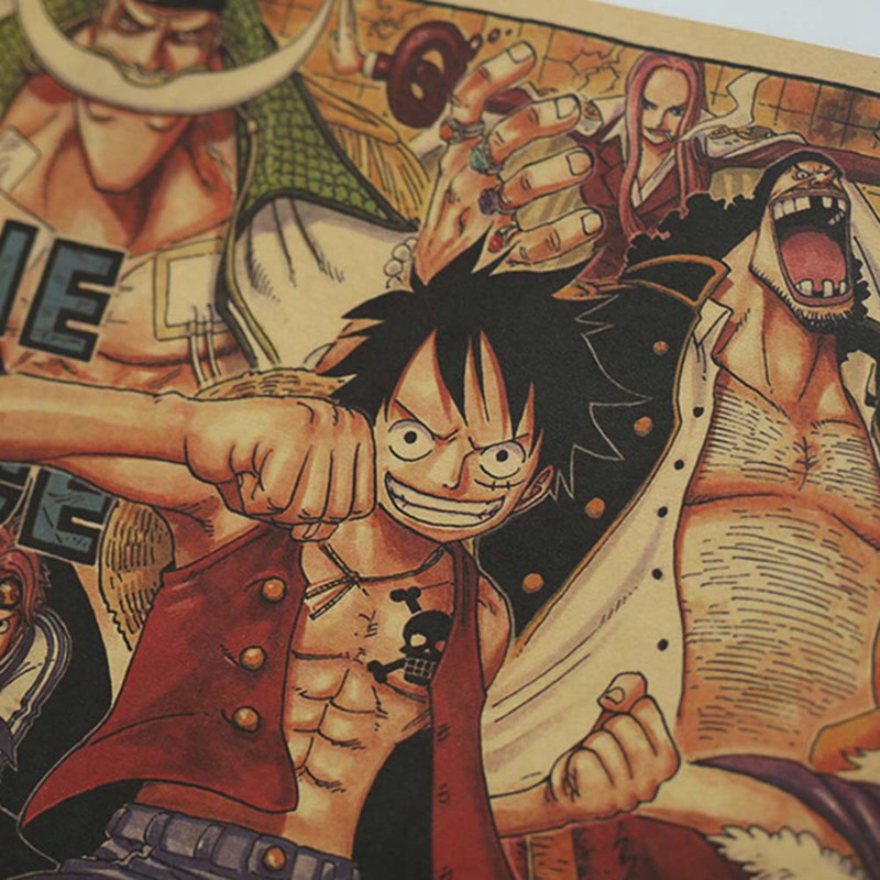 Tranh treo họa tiết phim hoạt hình One Piece
