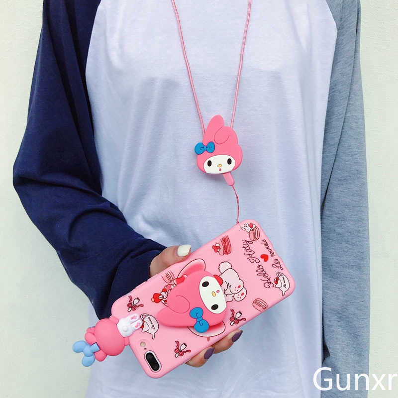 3D Cartoon Ốp lưng Ốp lưng Vivo Y91c Y11 Y17 V9 V7 V5 Y91 Y95 Y19 V15 V11i Y71 Y81 Cute Melody Doll Soft Case