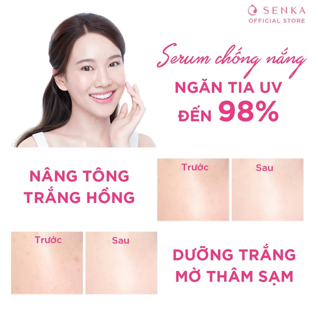 [HB Gift] Chống nắng serum 3 trong 1 Senka White Beauty CC 40g