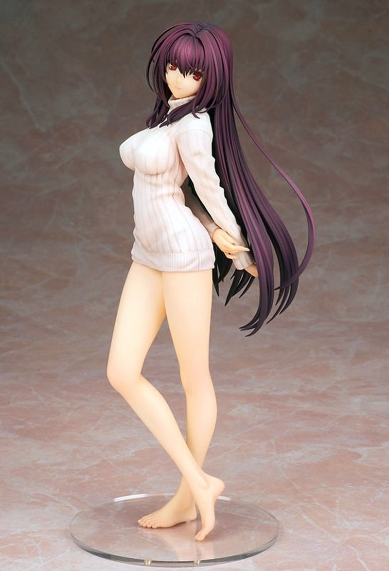 Fate Grand Order Anime Figure Scáthach Sexy Plush Half-Length Home Outfit Ver Mature Sexy Beautiful Girl Hentai Figure Model Toy