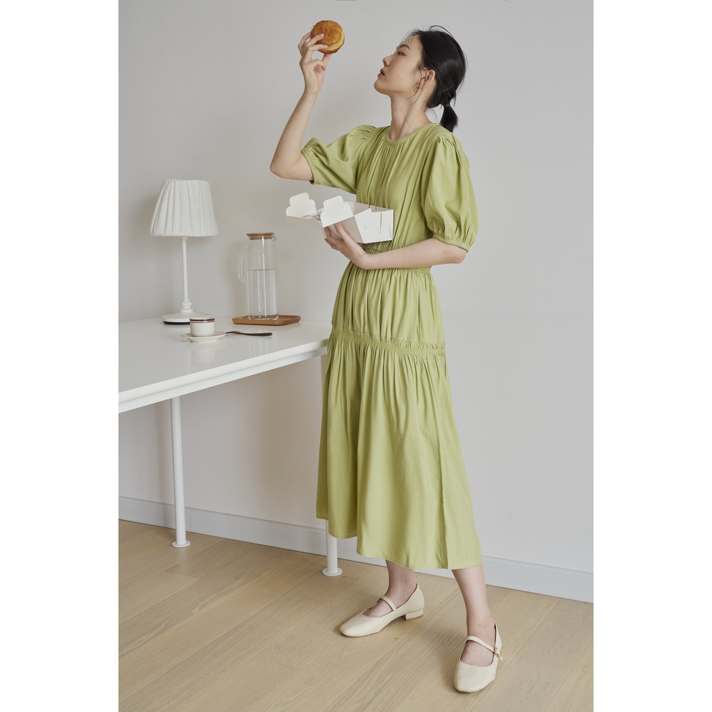 Happy Zoo - Đầm dài tay ngắn rã thun ( 3 màu ) | BigBuy360 - bigbuy360.vn