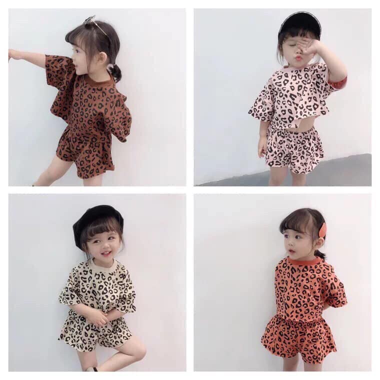 Set bộ báo croptop cho bé gái