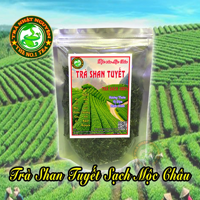 Trà Shan Tuyết Sạch Mộc Châu 500g - Trà Nhật Nguyên Đặc Sản Mộc Châu - Nước Trà Xanh Hương Trà Thơm