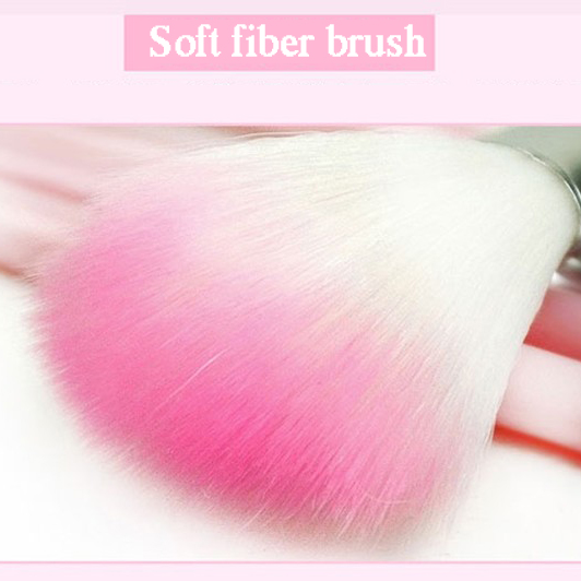 [Hàng mới về] Bộ 5 cây cọ trang điểm màu hồng tái sử dụng được cho người mới bắt đầu