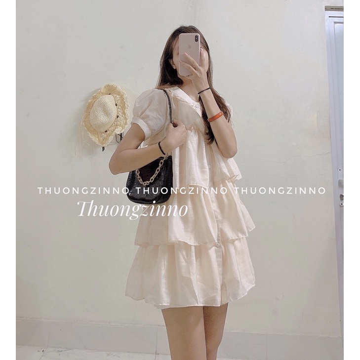 [Ảnh thật/Video] Đầm Voan công chúa Nora Dress nhẹ nhàng dạo phố Váy tiểu thư nhiều tầng sang chảnh | BigBuy360 - bigbuy360.vn