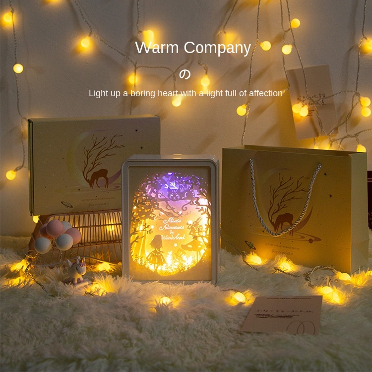 Đèn lồng giấy 3D nhiều màu thiết kế điều khiển từ xa tiện dụng