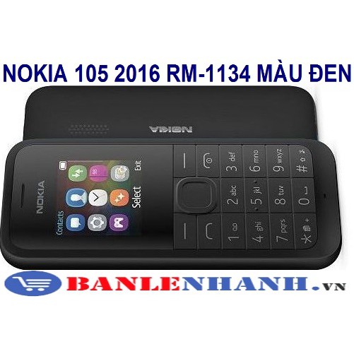 ĐIỆN THOẠI NOKIA 105 2016 RM-1134 MÀU ĐEN