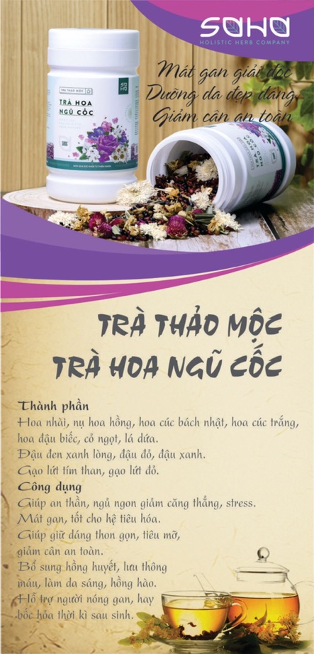 TRÀ HOA NGŨ CỐC - GIẢM CÂN, ĐẸP DA - HỘP 500GRAM