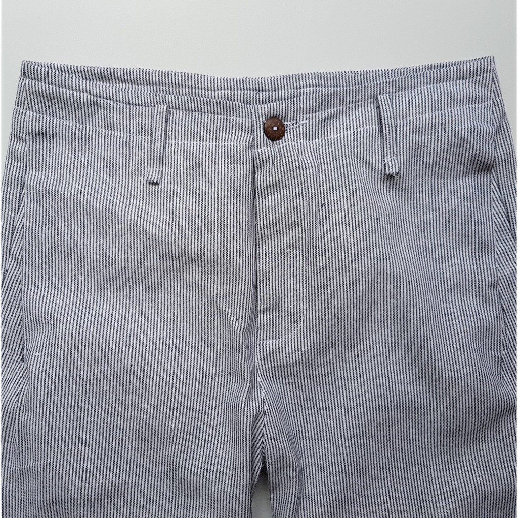 Quần đũi nam cạp liền short kẻ ghi