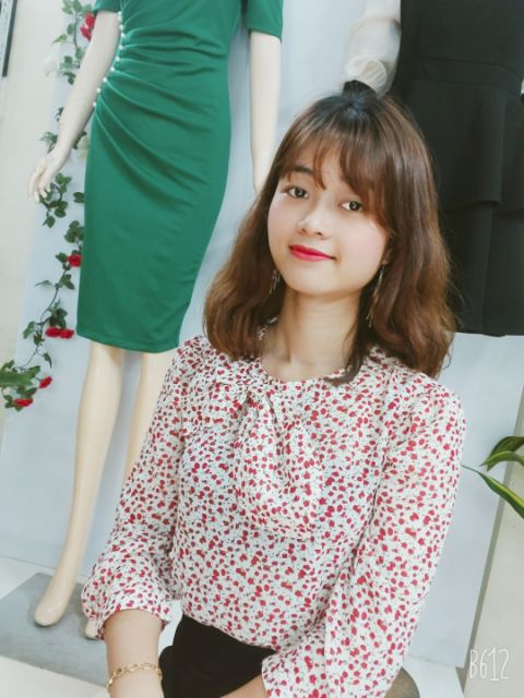 Sơ mi hoa nhí công sở A400.125 | BigBuy360 - bigbuy360.vn