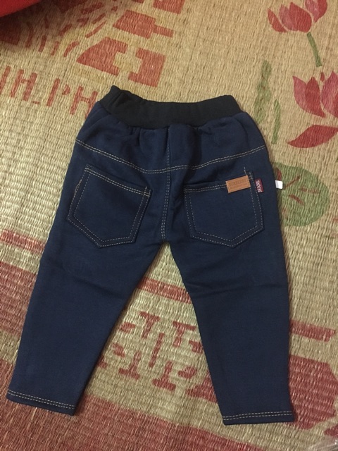 Quần nỉ lót lông bé trai /bé gái dáng Jeans ấm áp ,dày dặn cho bé 8-23kg