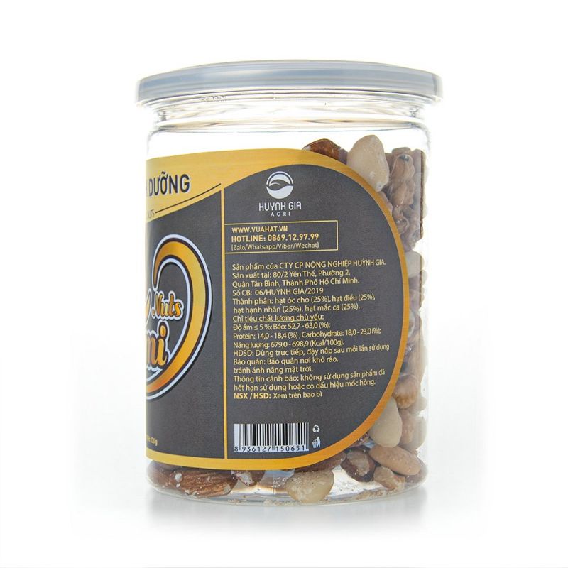 Hạt dinh dưỡng Faminuts hũ nắp nhôm 220g