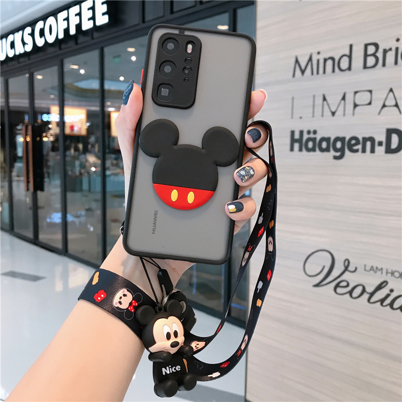 Disney Samsung Galaxy Note20 Ultra Note10 Pro plus Note8 Note9 Cute Cartoon Makeup mirrort Phone Case Samsung S20Ultra S20 Plus S10 Plus s10E S8 S9 Plus S8+ S9+ S10+ Cases Mickey Mouse Minnie Casing