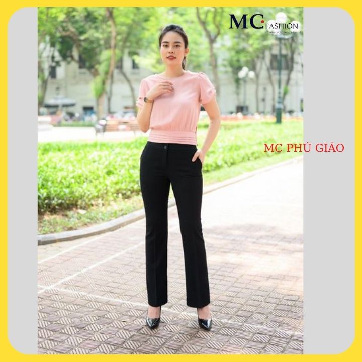 Quần Tây Nữ Lưng Cao 2 Cúc Q0439 MC Fashion Vải Mịn Nhẹ Thoải Mái Dễ Chịu Không Nhăn Không Xù Không Phai Màu