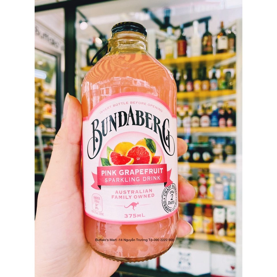 Nước ép trái cây có ga Bundaberg 375ml - Hàng nhập khẩu chính hãng