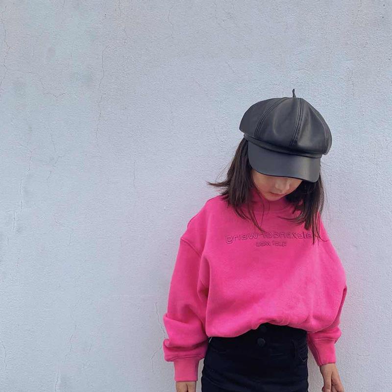 Áo sweater cổ lọ dày dặn in chữ phong cách Hàn Quốc thời trang thu đông cho nữ