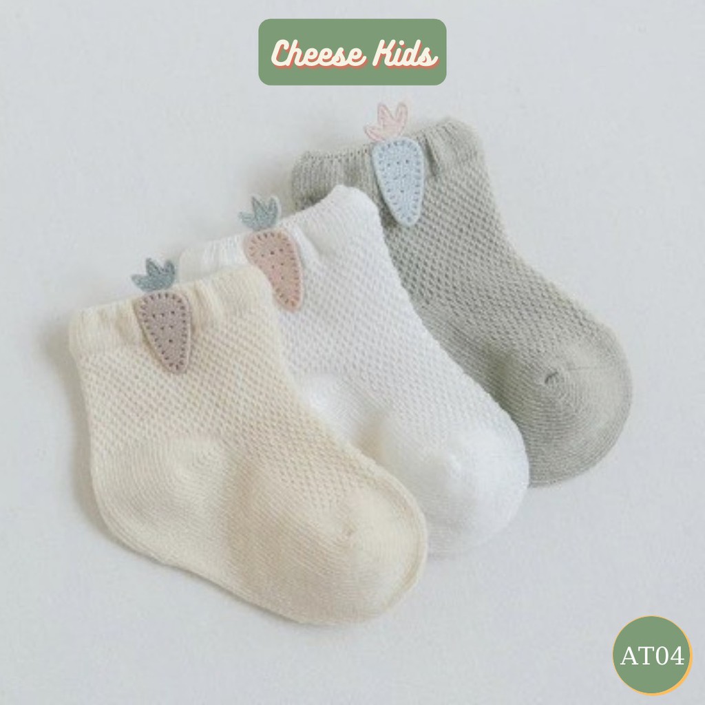 Tất Lưới Cho Bé, Tất Lưới Mùa Hè Cho Bé Trai Bé Gái Cheesekids 0 Đến 12 Tháng