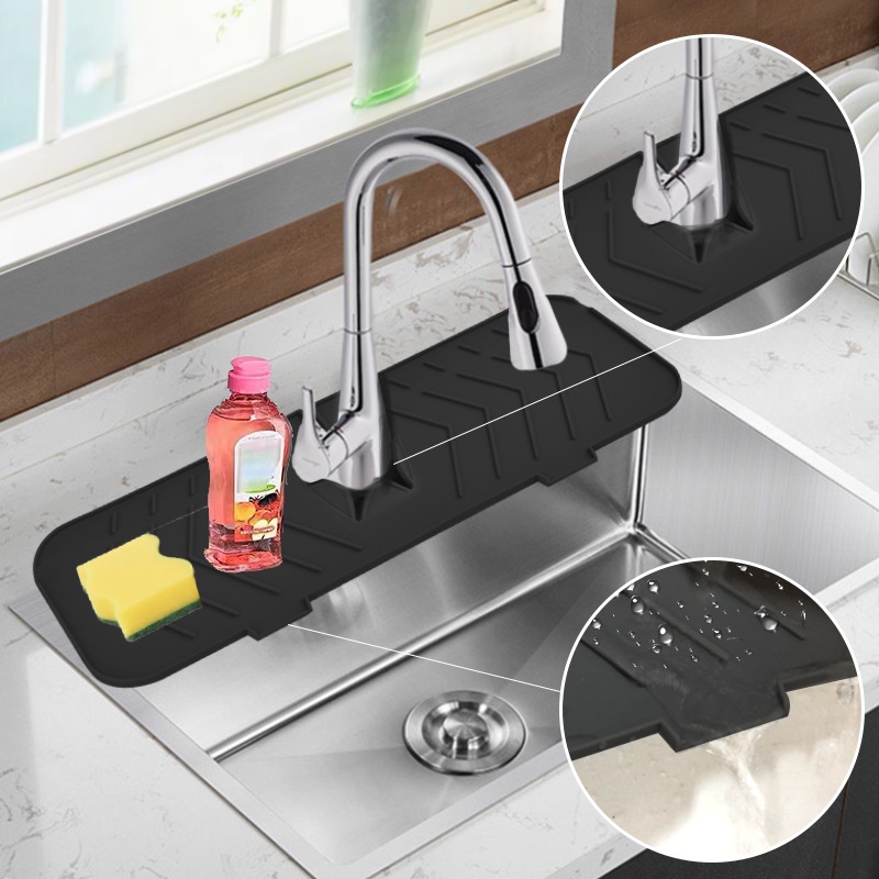 Thảm Silicone Lót Bồn Rửa Chén Chống Văng Nước Tiện Dụng