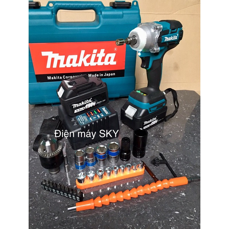 BỘ Máy Siết Bulong MaKira 199V_Hàng chuẩn loại 1_ Đầy đủ phụ kiện