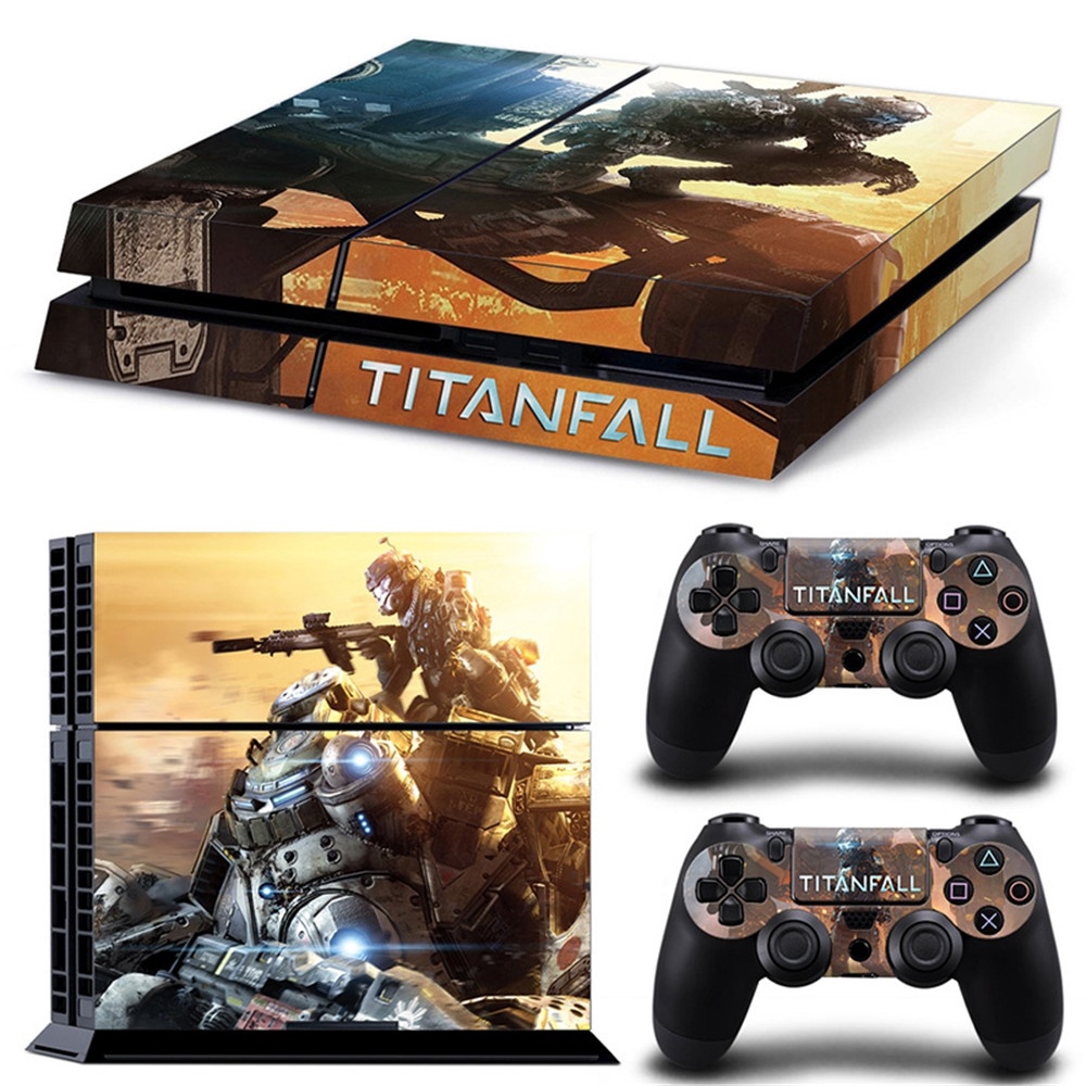 Decal dán vinyl hình titanfall bảo vệ cho bộ điều khiển và tay cầm chơi game ps4 playstation 4