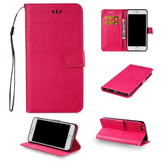 Elephant Case For Apple iPhone 8 Plus Flip Wallet Leather Cover Phone Case