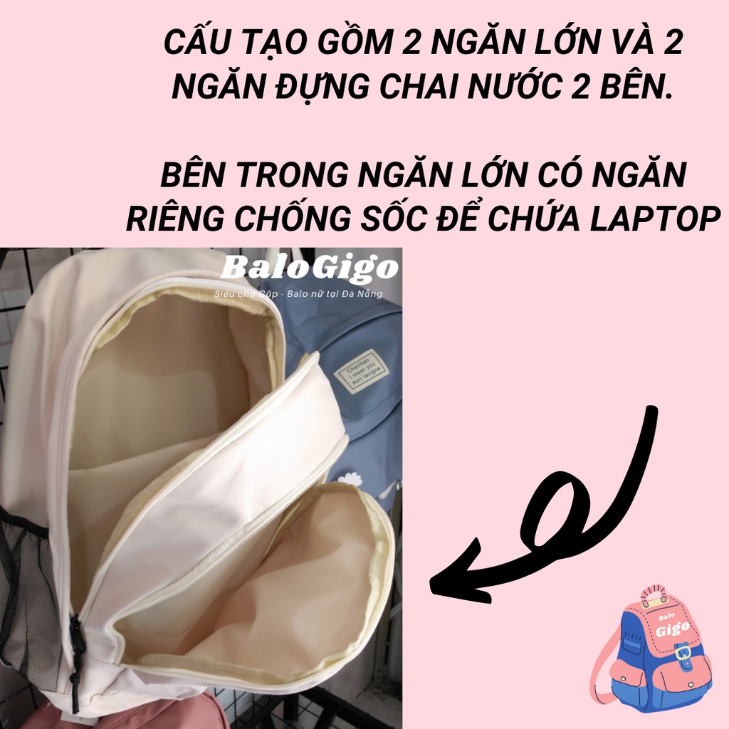 Balo sinh viên chứa laptop 17 inch đi học chứa quần áo du lịch ( khôg móc khóa) G233 - BaloGigo