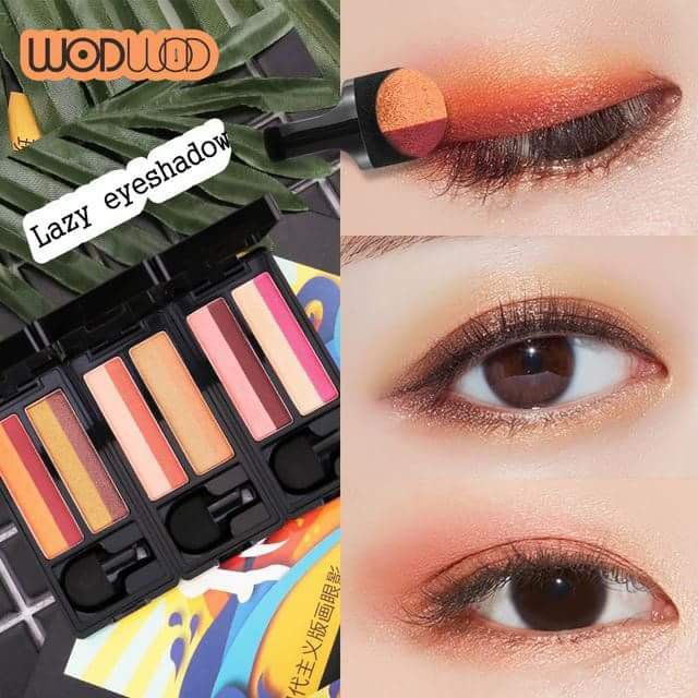 Phấn mắt WODWOD LAZY EYES HADOW 2 Ô MÀU