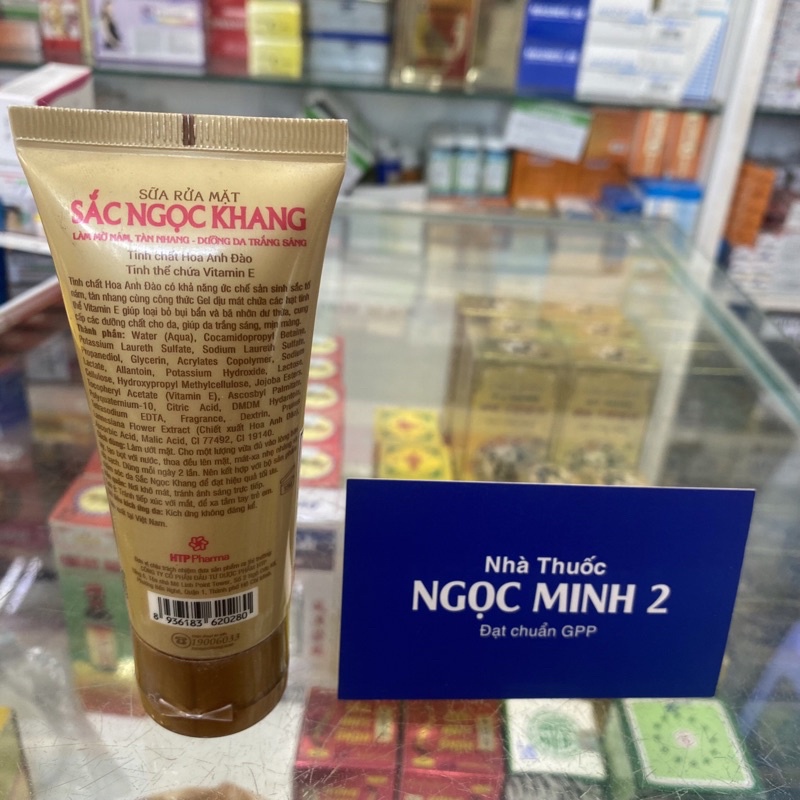 ✅ [Chính Hãng] Sữa rửa mặt Sắc Ngọc Khang tạm biệt tàn nhang xua tan vết nám (tuýp 50g)
