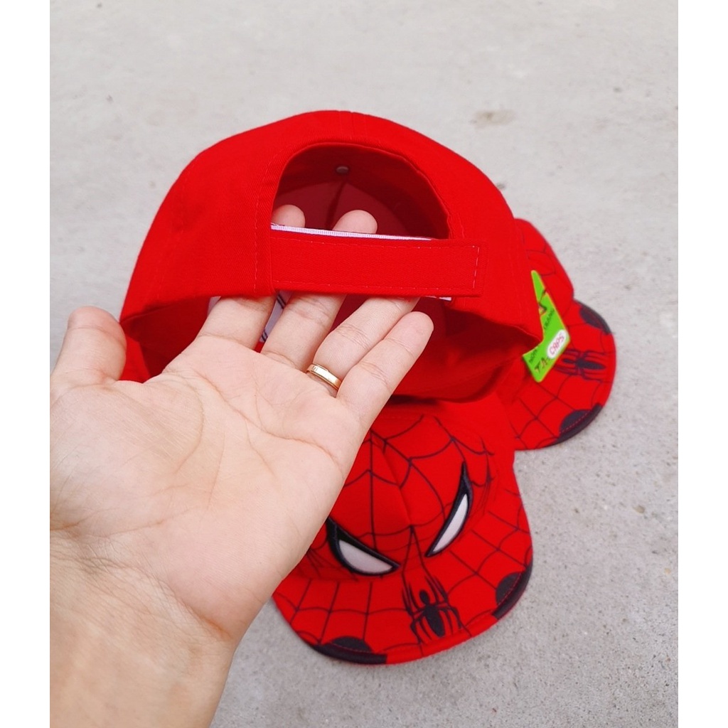 Nón mũ Hiphop siêu   nhân nhện cho bé 2-10 Tuổi 4.9