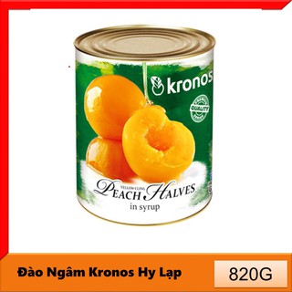 Đào Ngâm Kronos Lon Lớn 820g Date 2021