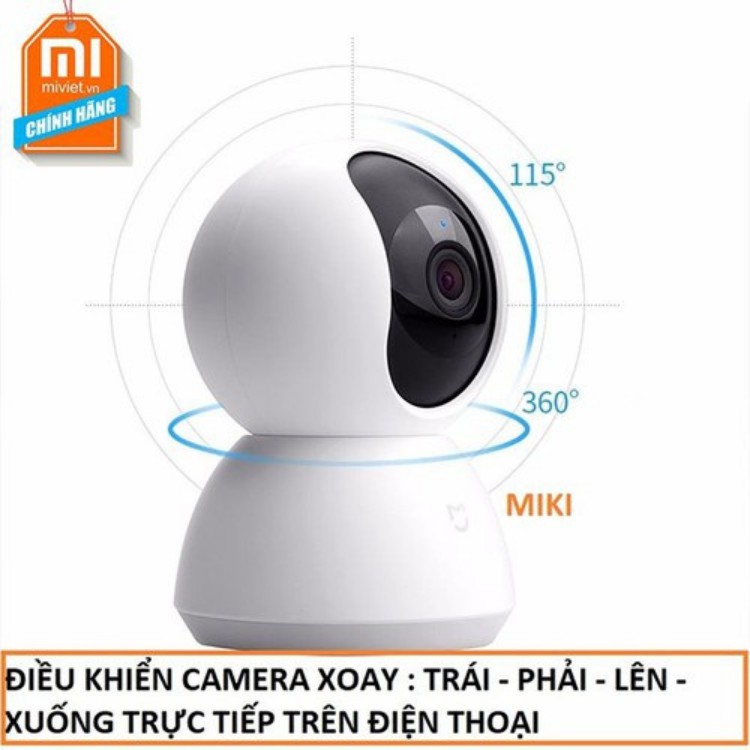 Camera wifi , camera xiaomi xoay 360 độ Xiaomi Mijia 1080p Quốc tế