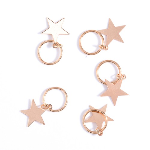 Set 5 Kẹp Tóc Hình Ngôi Sao Lấp Lánh Thời Trang