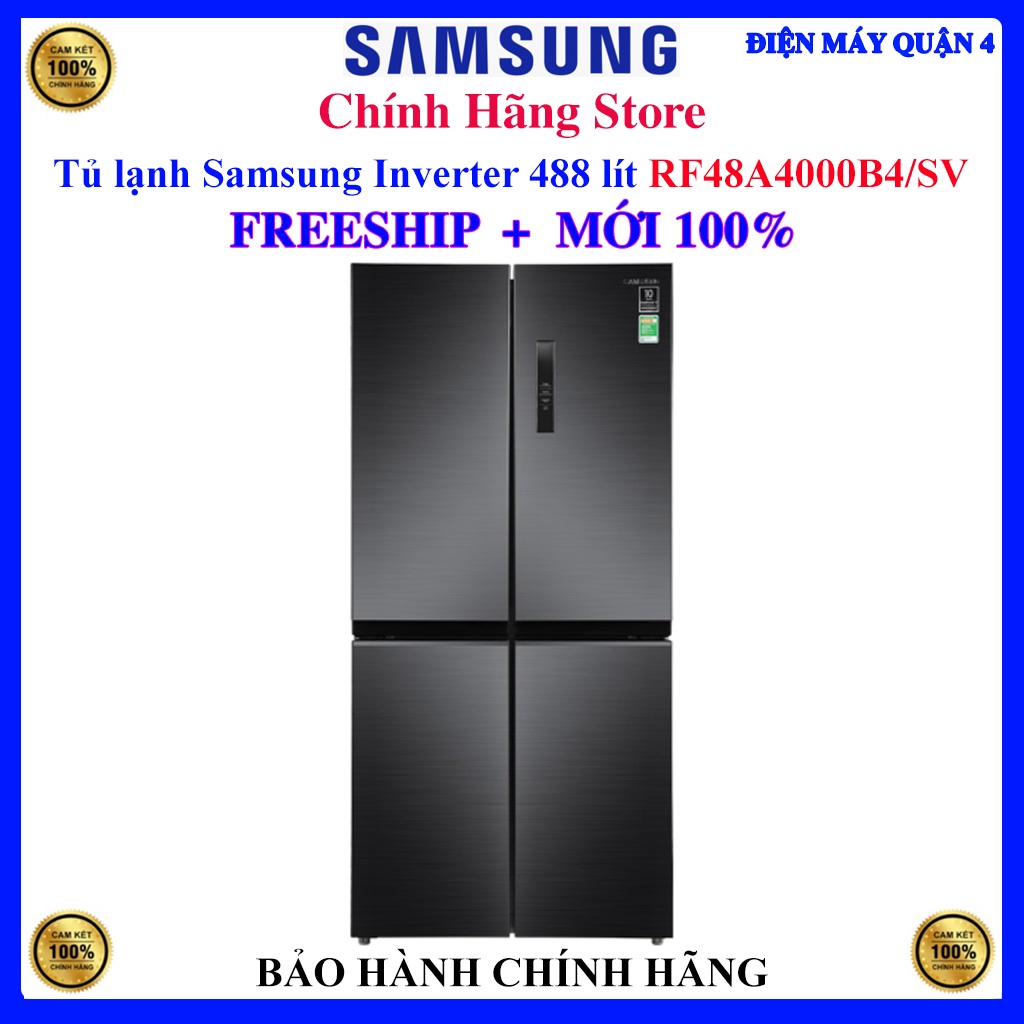 Tủ lạnh Samsung Inverter 488 lít RF48A4000B4/SV