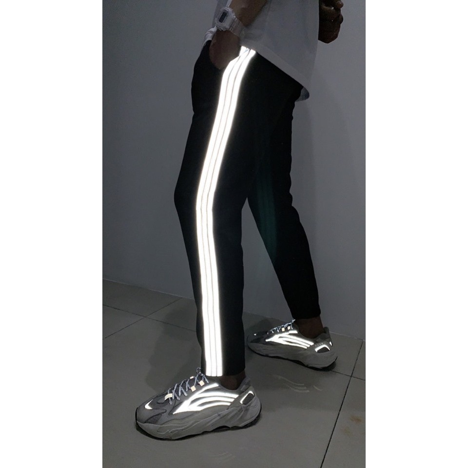 Quần 3 sọc phản quang quần thể thao form nam nữ UNISEX - GIN STORE