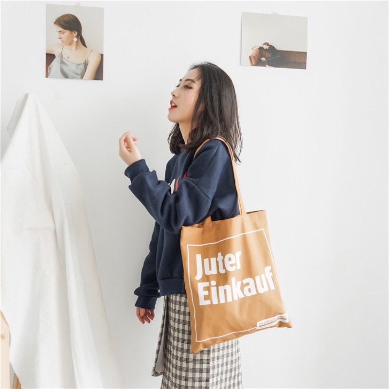 Túi Tote vải Maruko Juter (Ảnh thật)