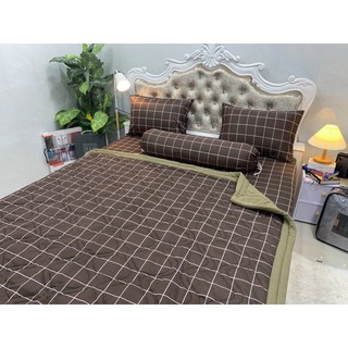 Bộ Drap Thun Hàn Quốc mát lạnh 4 món
