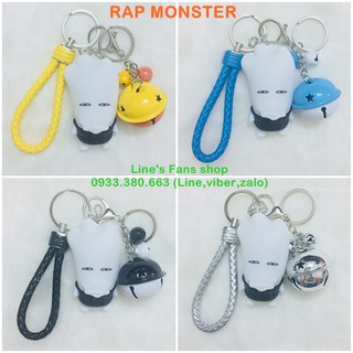 Móc khóa BTS + strap holo_Mẫu mới (KM tặng Sticker & hình xăm BT21 BTS)